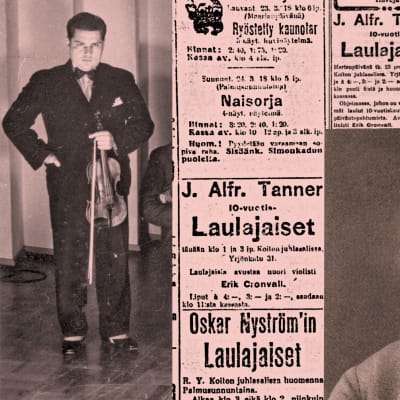 Ilmoituksia Työmies-lehdessä maaliskuussa 1918.