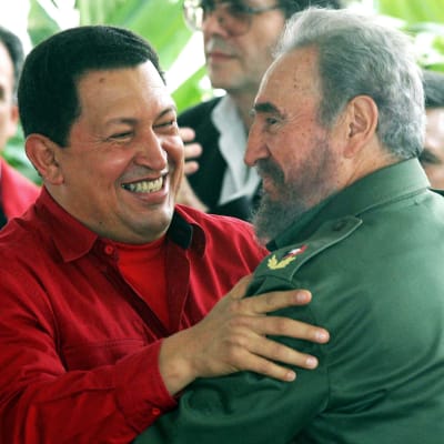 Hugo Chávez tillsammans med Kubas president Fidel Castro 2006