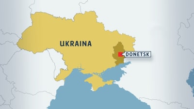 Donetsk i östra Ukraina