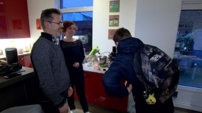 Peter Vrambout, Marie Brand och sonen Milo Vrambout. 
