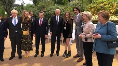 G7-ländernas ledare i Cornwall