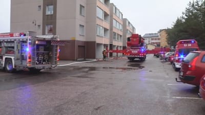 Branden släckt vid Borgmästargatan i Borgå