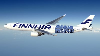 Mönstret finns på ett av Finnairs plan
