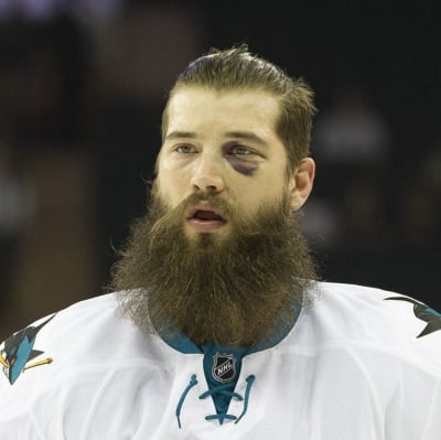 Brent Burns inför säsongens andra match mot New York Rangers.