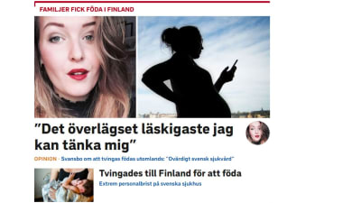 Skärmdump från Svt.se.