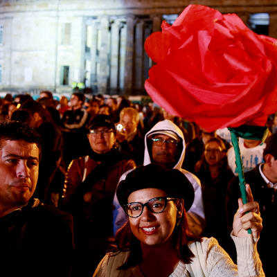 Bogotassa pidettiin FARC -puolueen perustamisjuhla juhla 1. syyskuuta.