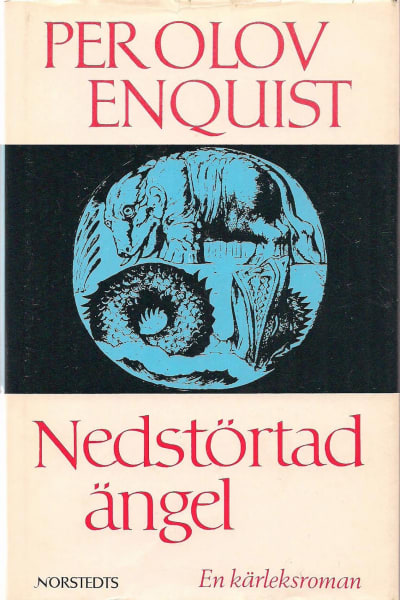 Pärmbild till P O Enquists roman "Nedstörtad ängel".