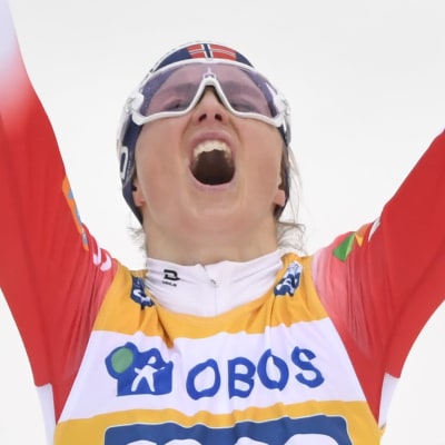 Therese Johaug firar.