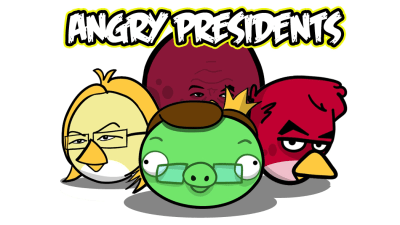 Angry birds som ser ut som president kandidaterna