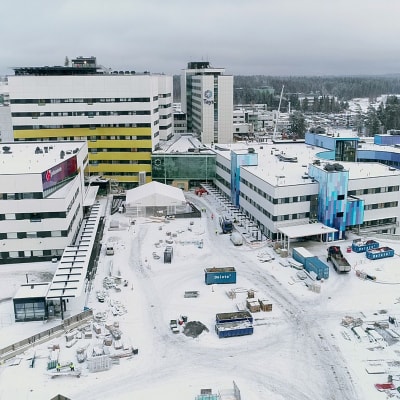 Tays kopterikuva työmaasta