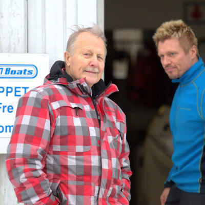 Båtföretagaren Henrik Jåfs och hans son Peter Jåfs, medlem i företagets styrelse.