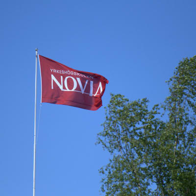 Novias flagga på Brändö i Vasa.
