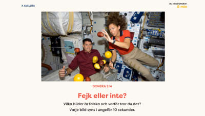 Bild från innehållet i kampanjen donera prat.
