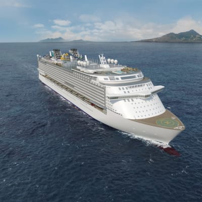 Dream Cruises laivayhtiölle rakenteilla oleva risteilyalus.