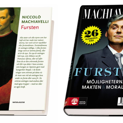 Omslag till Machiavellis Fursten, utgiven av Natur & Kultur