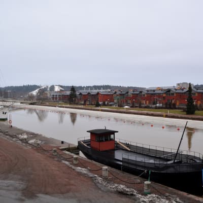 Största delen av isen är borta från Borgå å.