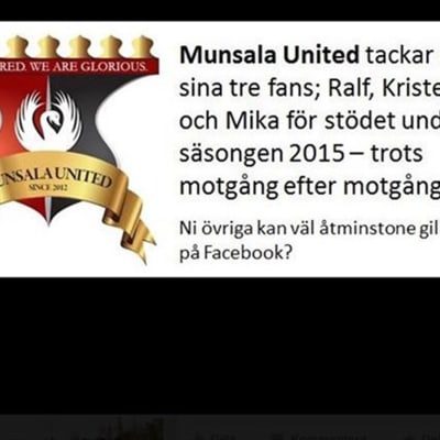 Munsala United, annons