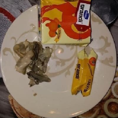 Jenni Ranta-Pitkänen i Kannus hittade det här i saften.