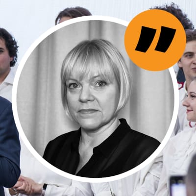 Den polska partiledaren Donald Tusk samt en inediterad bild på Europakorrespondent Mette Nordström.