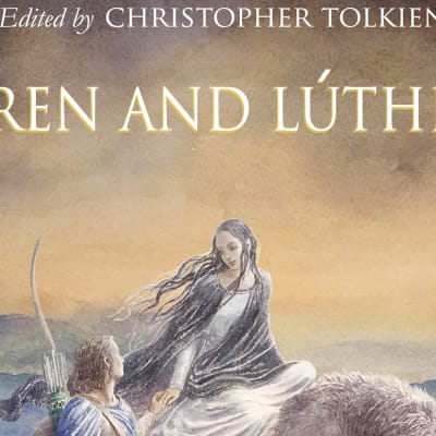 Yksityiskohta Beren and Lúthien -kirjan kannesta.
