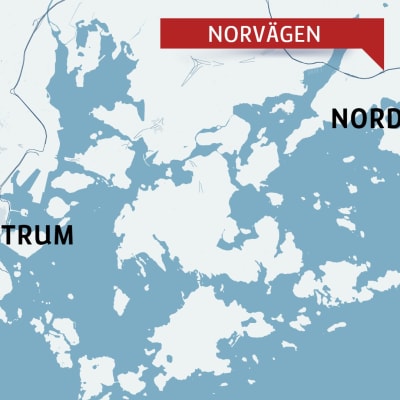 Karta över helsingfors med stadsdelen Nordsjö.