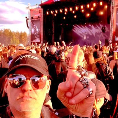 Lasse Grönroos och Rockfest-scen