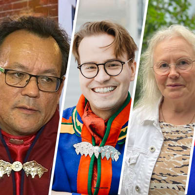 Kuvassa saamelaiskäräjävaalien palaavat ehdokkaat.