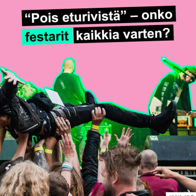 väkijoukko festarilla