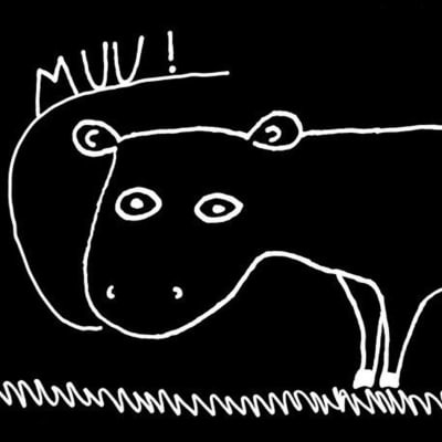 Taiteellinen kuvaus lehmästä