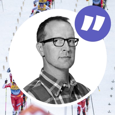 Bild av skidåkare med kommentarsstämpel med Christian Vuojärvi
