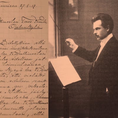 Kapellimestarikuva Toivo Kuulasta Oulun ajalta 1910-1911.