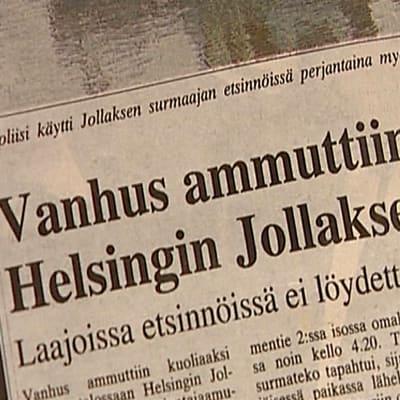 Yleisradion asiaohjelma "Rikostarinoita Suomesta", osa Tilattu murha, 2004.