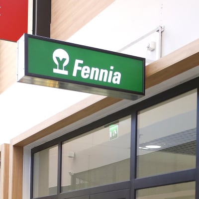 Försäkringsbolaget Fennias neonskylt