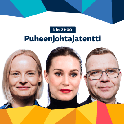 Cover-kuva puheenjohtajatenttiin. Kuvassa Riikka Purra, Sanna Marin ja Petteri Orpo