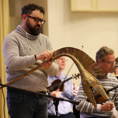 Abraham Cupeiro Kotkan konserttitalolla.