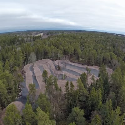 Motocrossbana på Porkala udd.