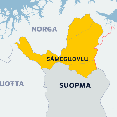 Saamelaisalue Suomessa.