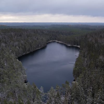 Järvi Evon retkeilyalueella.