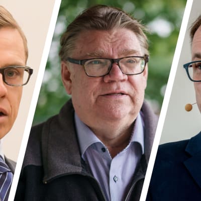 Alexander Stubb, Timo Soini och Juha Sipilä.