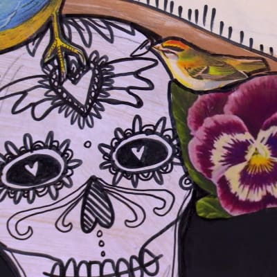 Camillas hommage till Frida Kahlo, detalj.
