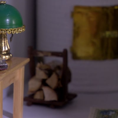 Bordslampa i miniatyr