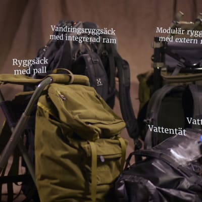 Olika ryggsäckar för olika ändamål