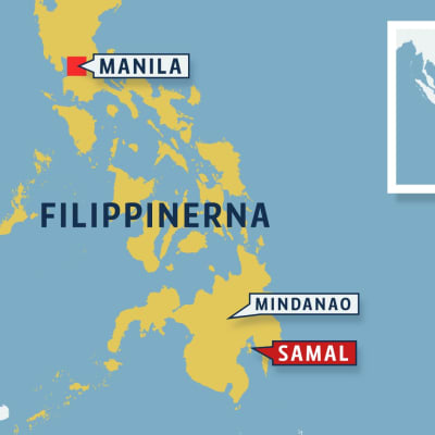Karta över Filippinerna