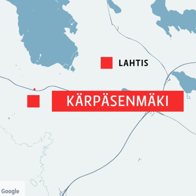 För olycka i Kärpäsenmäki, Lahtis.