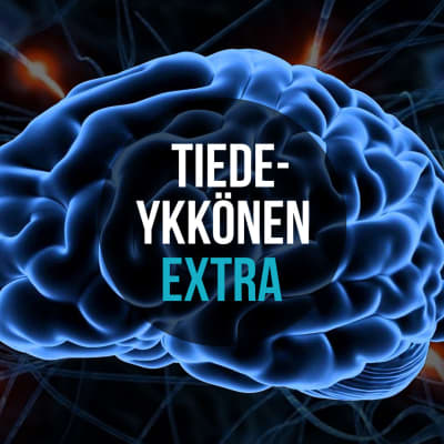 graafinen kuva aivoista ja hermosoluista, kuvan päällä teksti Tiedeykkönen Extra