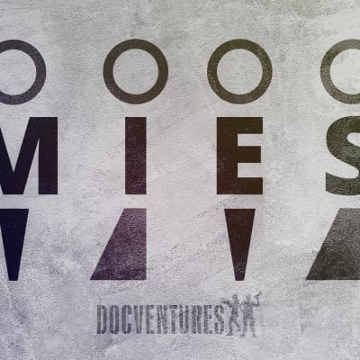 Mies logoina ja kirjoitettuna tekstinä