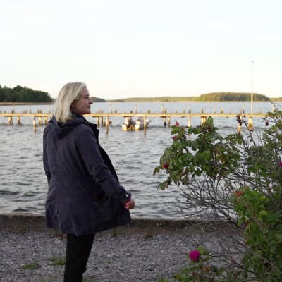 Anita Westerholm vid Barckens udde.