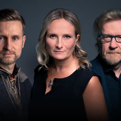 Kolumnistit Pekka Juntti, Reetta Räty ja Kari Enqvist