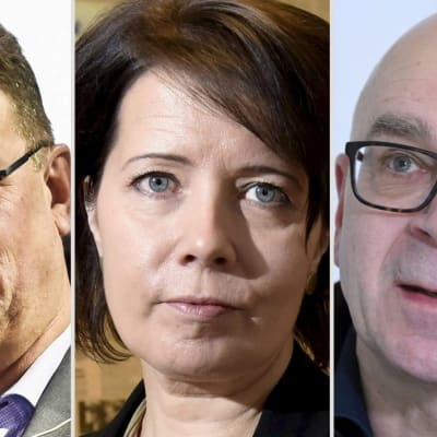 Päätoimittajien yhdistyksen puheenjohtaja Jouni Kemppainen, Journalistiliiton puheenjohtaja Hanne Aho ja Julkisen sanan neuvoston puheenjohtaja Eero Hyvönen.