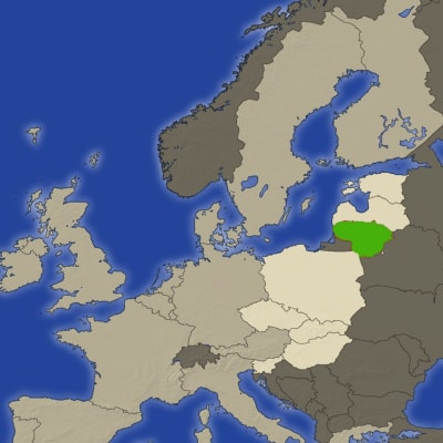 Karttakuva Liettuasta